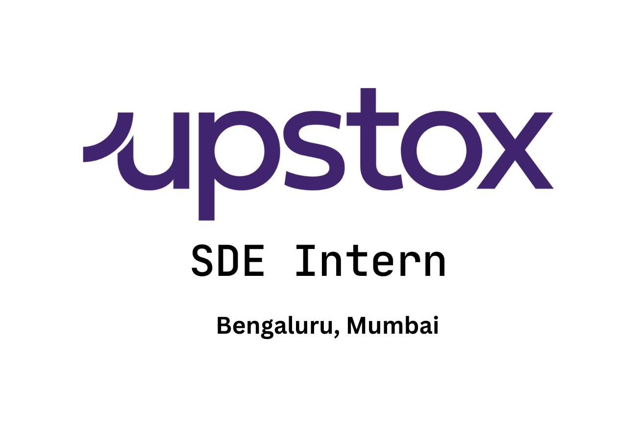 SDE Intern at Upstox