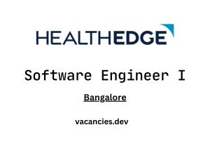 Software Engineer I at HealthEdge 2025
